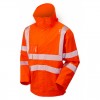 Leo Workwear Dartmoor Hi-Vis Orange Bomber Jacket
